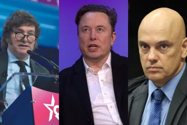 Imagem ilustrativa da imagem Milei oferece a Elon Musk 'a ajuda que precisar' no embate com o STF