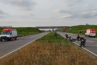 Imagem ilustrativa da imagem Motociclistas ficam feridos após atropelarem cavalo em rodovia do ES