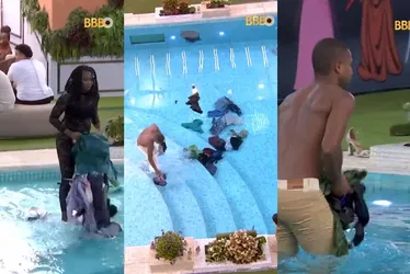 Imagem ilustrativa da imagem Noite no 'BBB 24' com 'Sincerão' tem briga no ao vivo e roupas jogadas na piscina