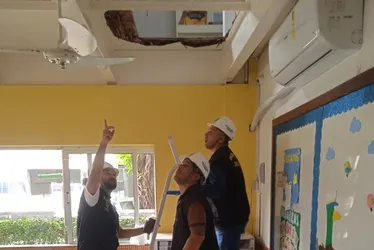 Imagem ilustrativa da imagem Piso de escola onde professora caiu em Vitória foi danificado por cupins, diz Crea