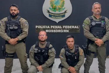 Imagem ilustrativa da imagem Policiais penais do ES reforçam a segurança em presídio federal de Mossoró