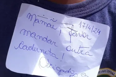 Imagem ilustrativa da imagem Professora grampeia bilhete em uniforme de aluno no RJ