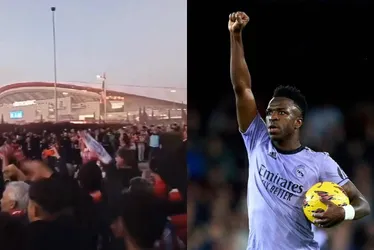 Imagem ilustrativa da imagem VÍDEO | Torcida do Atlético de Madri faz cântico racista contra Vini: 'chimpanzé'