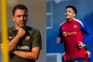 Imagem ilustrativa da imagem Xavi promete dar minutagem a Vitor Roque no Barcelona: 'Acreditamos nele'