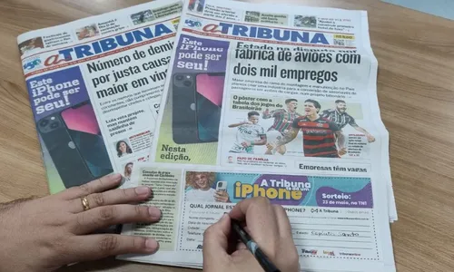 
          Imagem ilustrativa da imagem A Tribuna traz cupom para concorrer a um iPhone
          