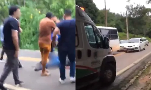 
          Imagem ilustrativa da imagem Após sofrer acidente, homem é atropelado por PM durante atendimento no CE
          