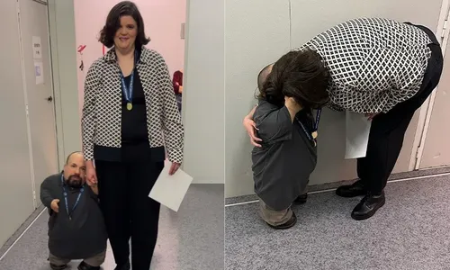 
          Imagem ilustrativa da imagem Casal dos EUA com diferença de altura de 86 cm quebra recorde mundial
          