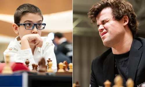 
          Imagem ilustrativa da imagem 'Messi do Xadrez', argentino de 10 anos ganhou do melhor jogador do mundo
          
