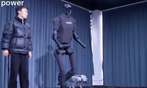 
          Imagem ilustrativa da imagem Robô humanoide já corre mais do que recordista mundial de velocidade
          