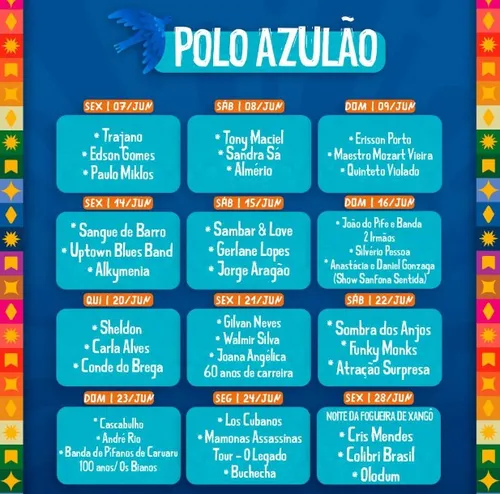 
          Imagem ilustrativa da imagem São João de Caruaru começa em abril e terá atração internacional pela primeira vez
          