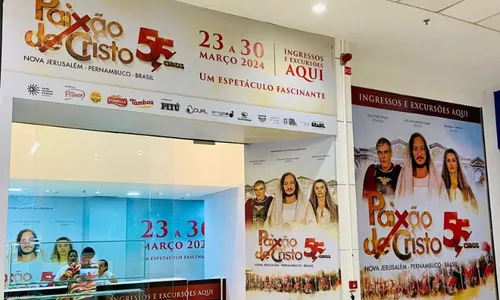 
          Imagem ilustrativa da imagem Shopping Guararapes: ingressos e excursões para Paixão de Cristo em Nova Jerusalém
          