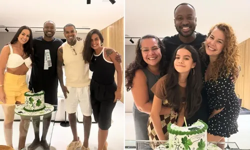 
          Imagem ilustrativa da imagem Thiaguinho comemora aniversário com Rodriguinho e ex-mulher, Fernanda Souza
          