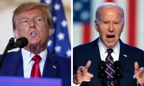 
          Imagem ilustrativa da imagem Trump evoca mais raiva e medo de democratas que Biden de republicanos, diz pesquisa
          