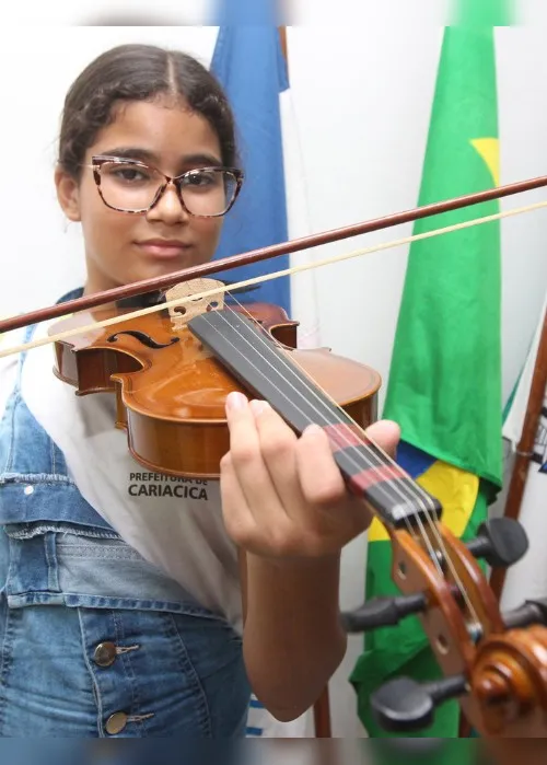Imagem ilustrativa da imagem Superação em orquestra de violinos de Cariacica