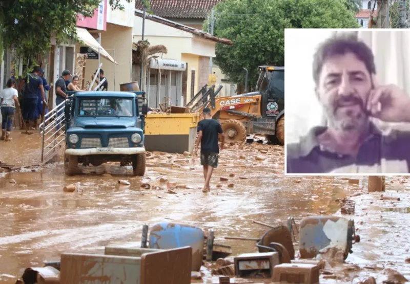 Segundo testemunhas, Lailson Rogério Firmino desapareceu após ser arrastado pela correnteza durante a forte chuva