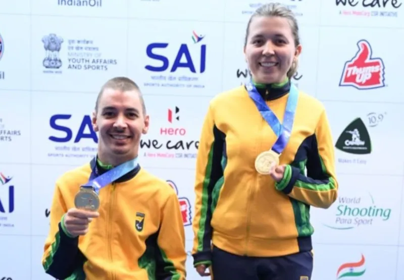 Bruno Kiefer e a catarinense Jéssica Michalack conquistaram medalhas