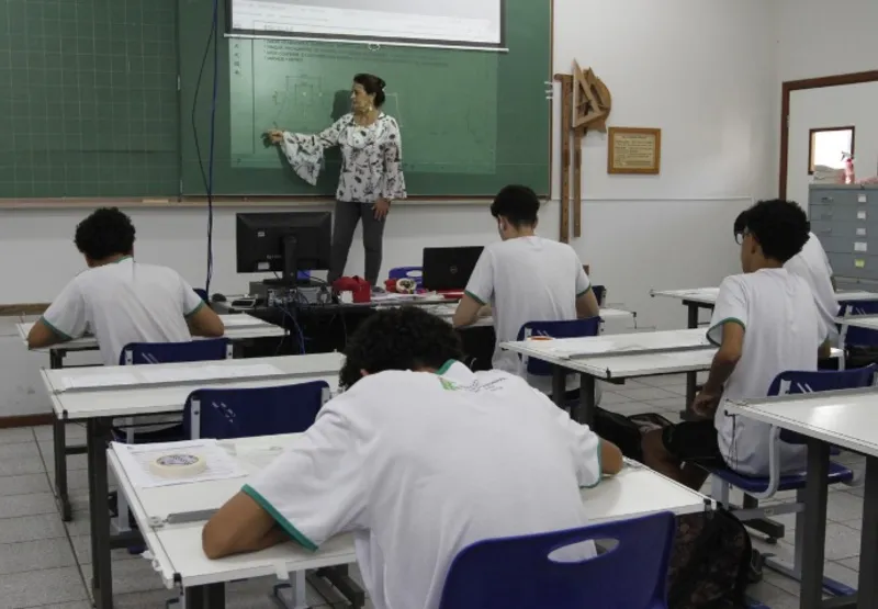 Sala de aula do Ifes: novas turmas começam a estudar no segundo semestre