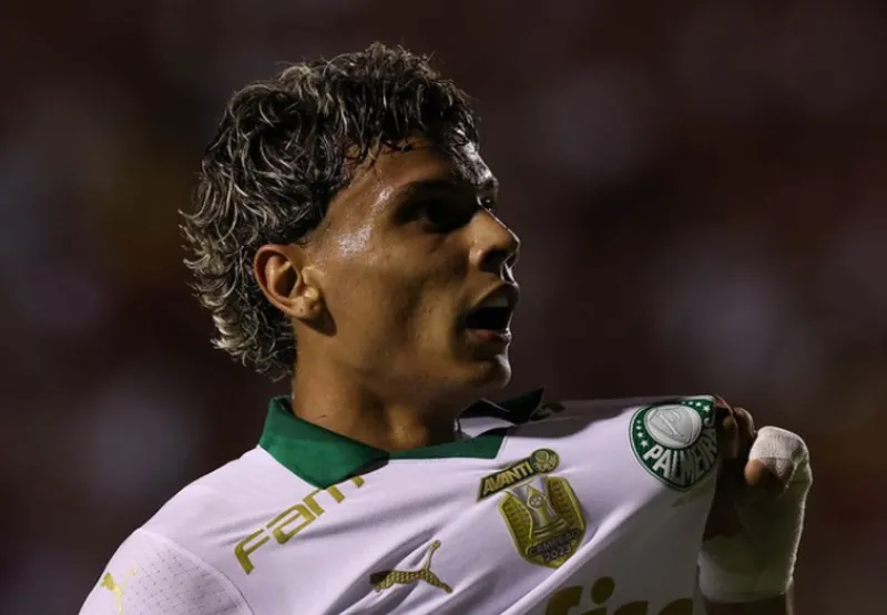 Richard Ríos marcou o gol da vitória do Palmeiras na estreia do Brasileirão