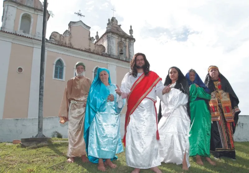 Atores que vão encenar a Paixão de Cristo a céu aberto em Viana-Sede quinta e sexta-feira