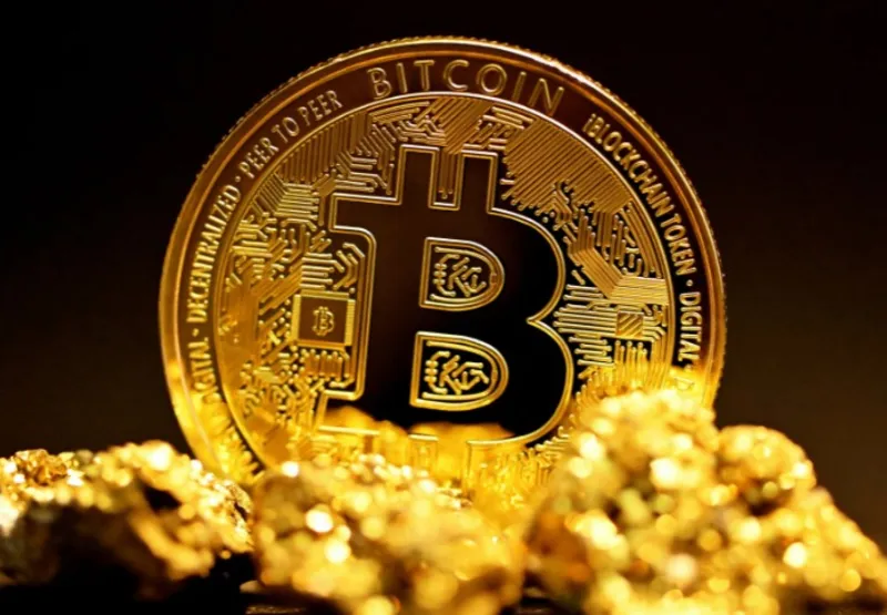 Símbolo do bitcoin, que  vive processo de redução da mineração: expectativa de valorização, mas com riscos