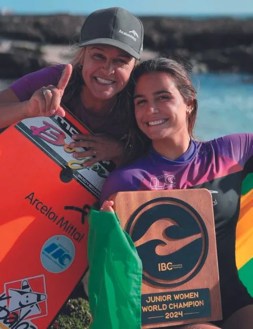 Imagem ilustrativa da imagem Capixaba Luna Hardman é bicampeã mundial de Bodyboarding