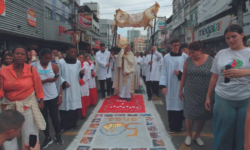 Imagem ilustrativa da imagem FOTOS E VÍDEOS | As belezas dos tapetes de Corpus Christi pelo ES