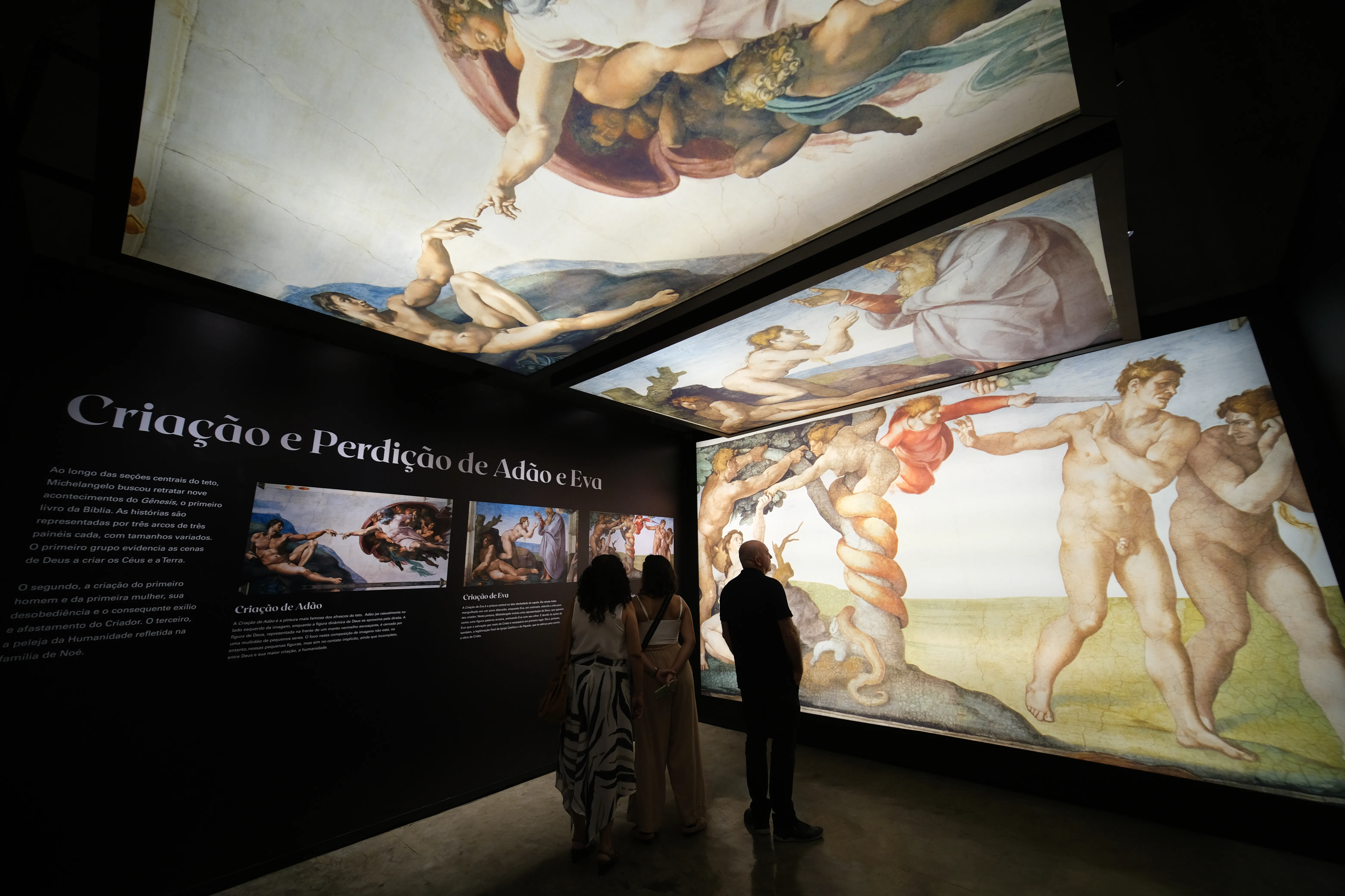 Imagem ilustrativa da imagem Recife recebe exposição imersiva sobre a arte de Michelangelo