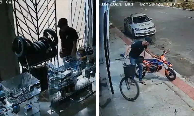 Imagem ilustrativa da imagem Bandido invade oficina e furta moto em Vila Velha