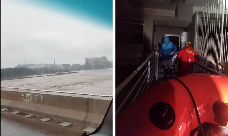 Imagem ilustrativa da imagem Bombeiros do ES começam a atuar em outras cidades gaúchas atingidas por enchentes