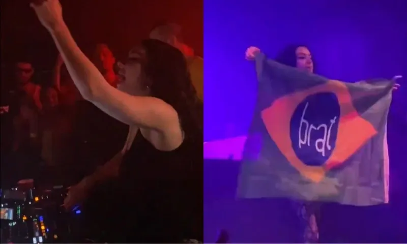 Imagem ilustrativa da imagem Charli XCX vira DJ e fãs 'enterram' Taylor Swift em SP