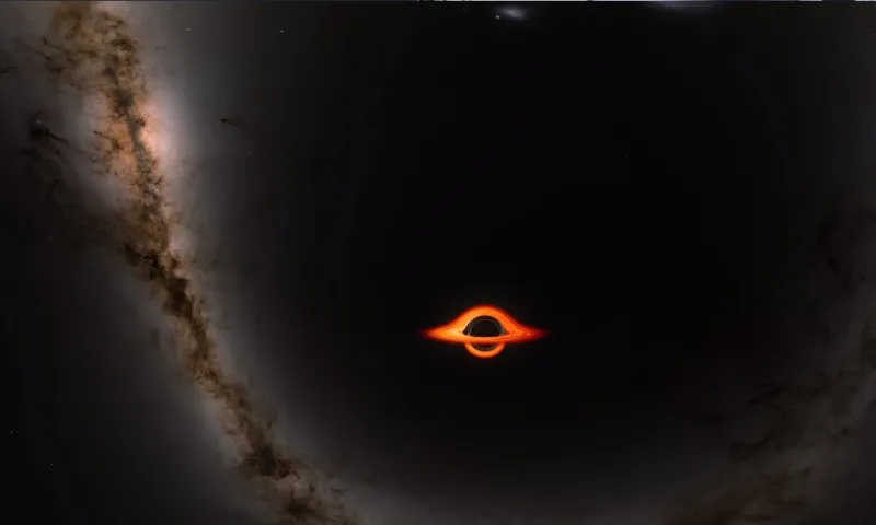 Imagem ilustrativa da imagem Como seria cair dentro de um buraco negro? A Nasa mostra