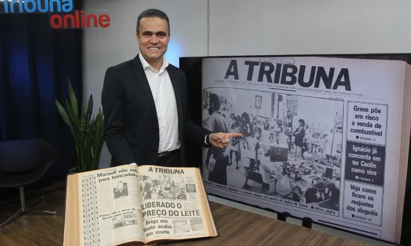 Imagem ilustrativa da imagem Empresário se emociona com capa de A Tribuna