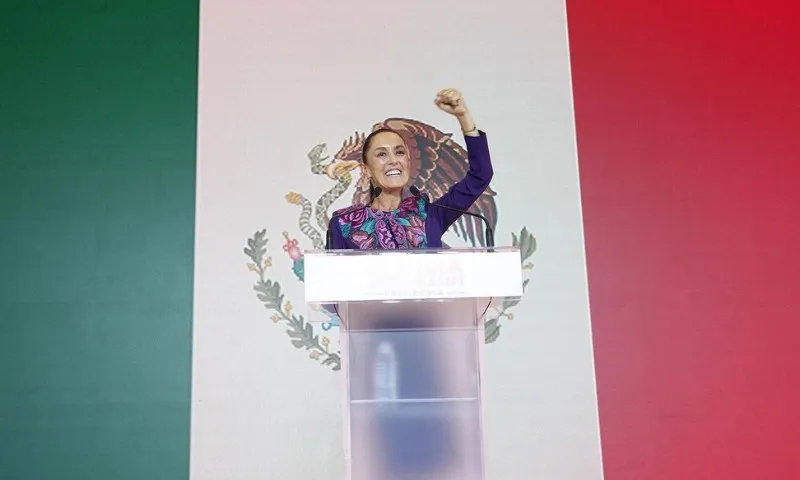 Imagem ilustrativa da imagem "Eu me tornarei a primeira mulher presidente do México", diz Claudia Sheinbaum