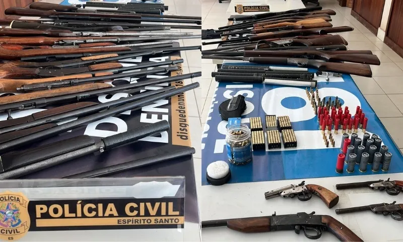 Imagem ilustrativa da imagem Investigação de homicídio revela esquema de comércio ilegal de armas no ES