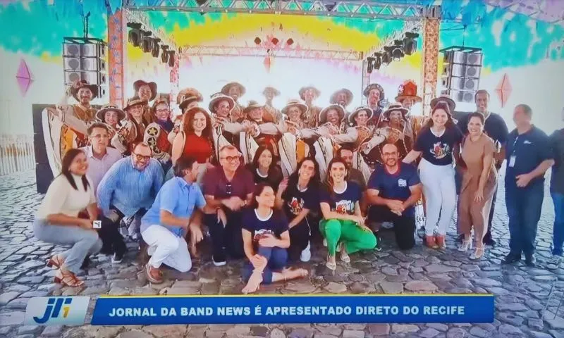 Imagem ilustrativa da imagem Jornal da Band News  em festa: edição especial direto do Recife celebra o São Pedro