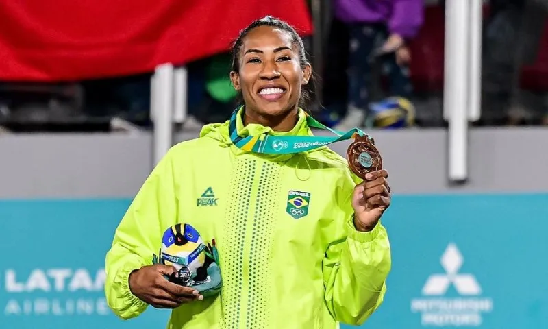 Imagem ilustrativa da imagem Judocas brasileiras comemoram vaga para os Jogos de Paris-2024 'de última hora'