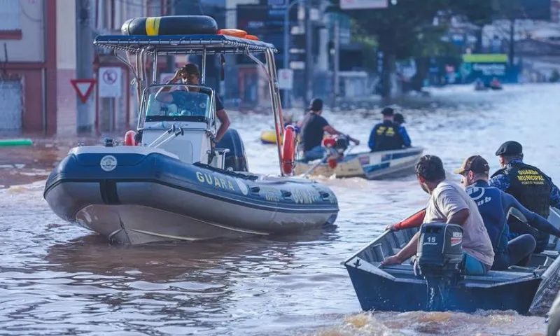 Imagem ilustrativa da imagem Nível do rio Guaíba cai 10 centímetros em 24 horas no RS