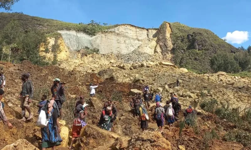 Imagem ilustrativa da imagem Papua-Nova Guiné diz que deslizamento de terra soterrou mais de 2 mil pessoas
