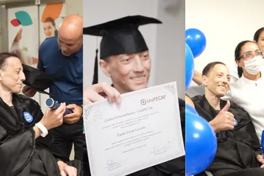 Imagem ilustrativa da imagem Aluno com câncer tem formatura antecipada e recebe diploma dias antes de morrer