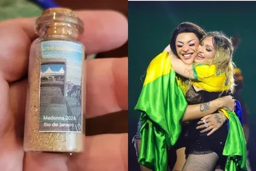 Imagem ilustrativa da imagem Areia da praia do show da Madonna é vendida por até R$ 50