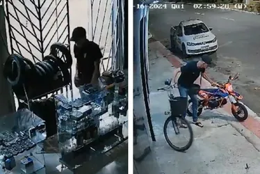 Imagem ilustrativa da imagem Bandido invade oficina e furta moto em Vila Velha