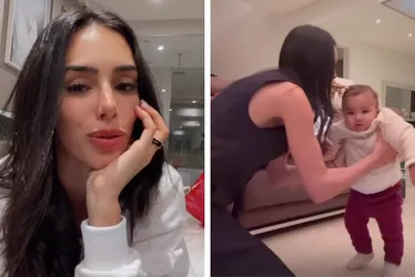 Imagem ilustrativa da imagem Bruna Biancardi mostra primeiros passos de Mavie e Neymar reage. Veja