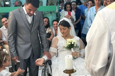 Imagem ilustrativa da imagem Morre jovem com câncer de mama que realizou sonho e se casou em hospital