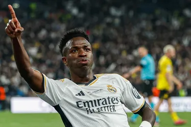 Imagem ilustrativa da imagem Com gol de Vini Jr., Real Madrid vence o Borussia Dortmund e conquista a Champions