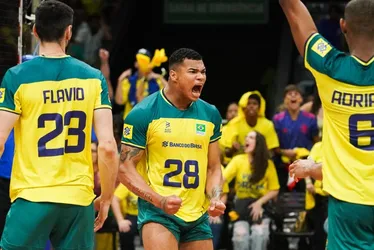 Imagem ilustrativa da imagem Darlan brilha e Brasil se vinga da Argentina na Liga das Nações de Vôlei