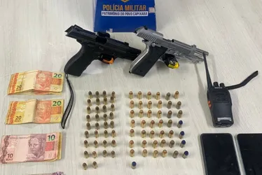 Imagem ilustrativa da imagem Dois suspeitos são presos com armas e munições em Cariacica