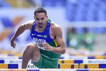 Imagem ilustrativa da imagem Eduardo de Deus garante índice olímpico na semifinal dos 100m com barreiras