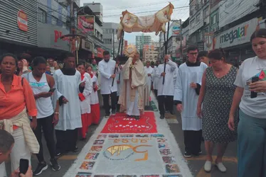 Imagem ilustrativa da imagem FOTOS E VÍDEOS | As belezas dos tapetes de Corpus Christi pelo ES
