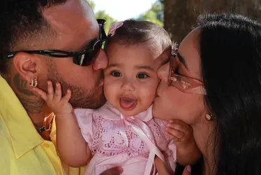 Imagem ilustrativa da imagem Filha de Neymar e Bruna Biancardi é consagrada na igreja evangélica; veja fotos