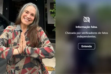 Imagem ilustrativa da imagem Instagram sinaliza como 'fake news' postagem de Regina Duarte sobre o RS